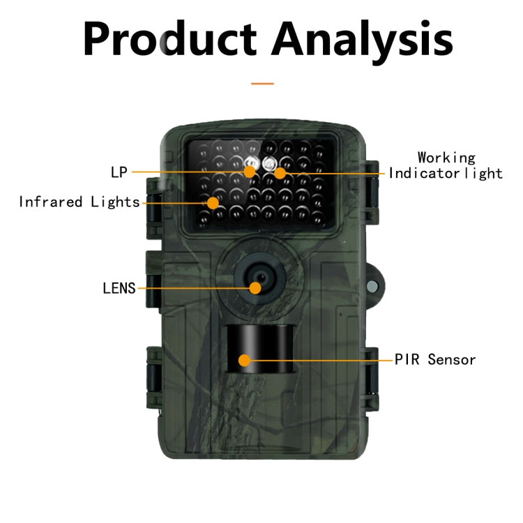PR5000 2 Inch LCD Screen 1080P WiFi Infrared Night Vision Wildlife Hunting Tracking Camera