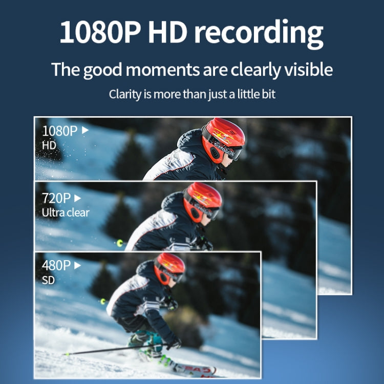 JNN V17 1080P HD Wide Angle Video Sports Recorder with Stand, Capacity:64GB(Black)