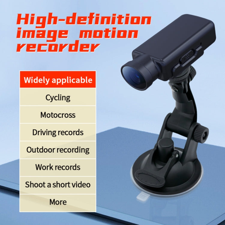 JNN V17 1080P HD Wide Angle Video Sports Recorder with Stand, Capacity:256G(Black)