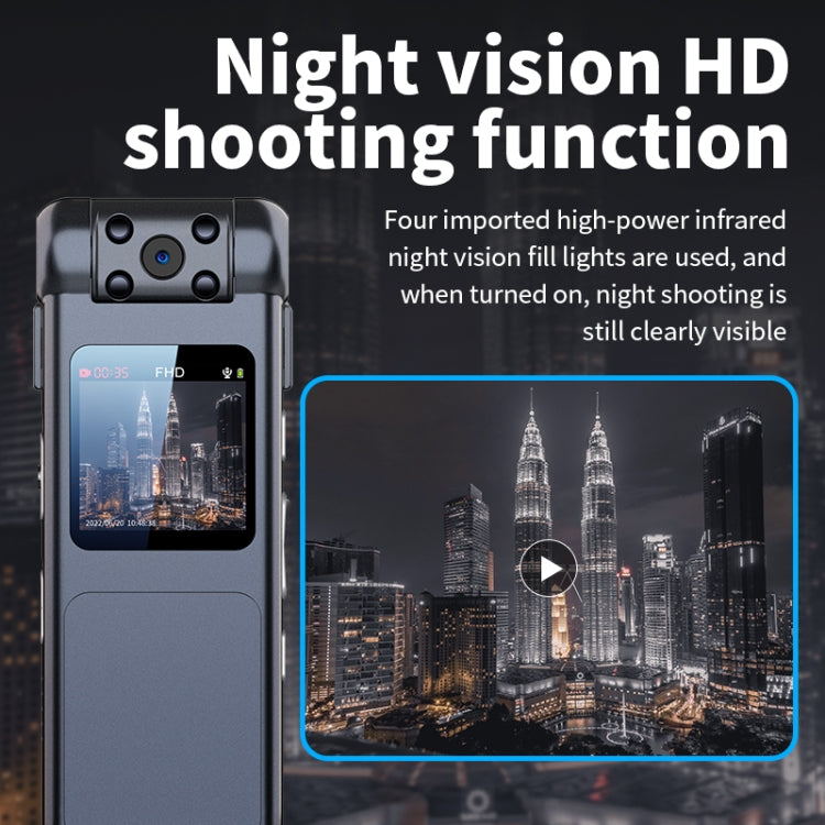 JNN V18 1080P Infrared Light Filling HD Video Recorder, Capacity:64GB(Black)