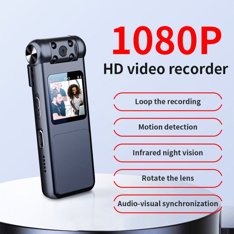 JNN V18 1080P Infrared Light Filling HD Video Recorder, Capacity:256G(Black)
