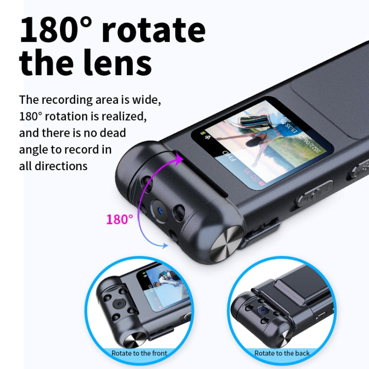 JNN V18 1080P Infrared Light Filling HD Video Recorder, Capacity:256G(Black)