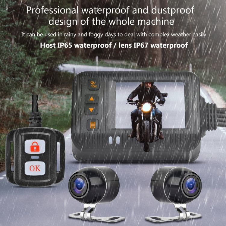 SE20 2.0 inch 1080P Waterproof HD Motorcycle DVR, Support TF Card / Cycling Video / Parking Monitoring