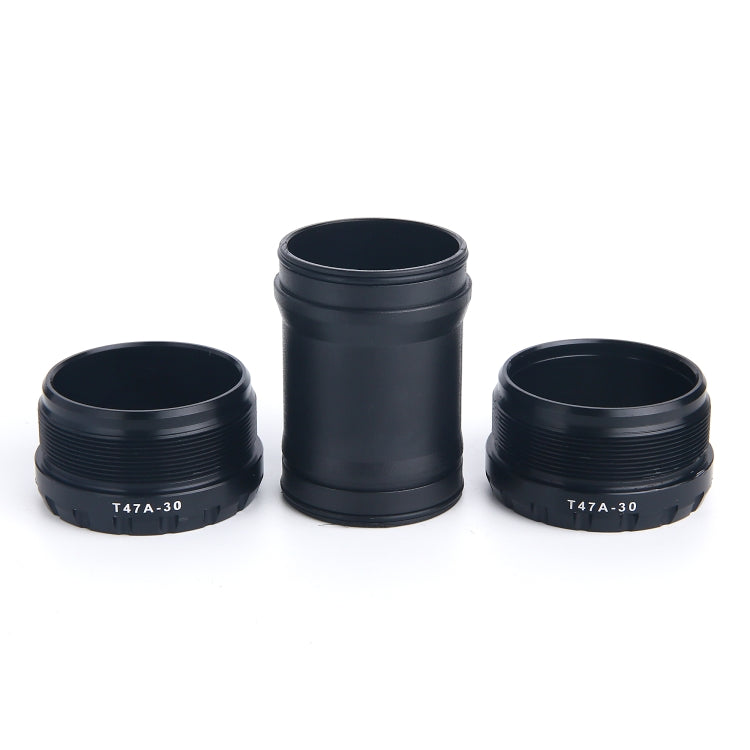 T47A30 Bottom Bracket Fits 68mm/73mm Width of Bicycle Frame(Black)