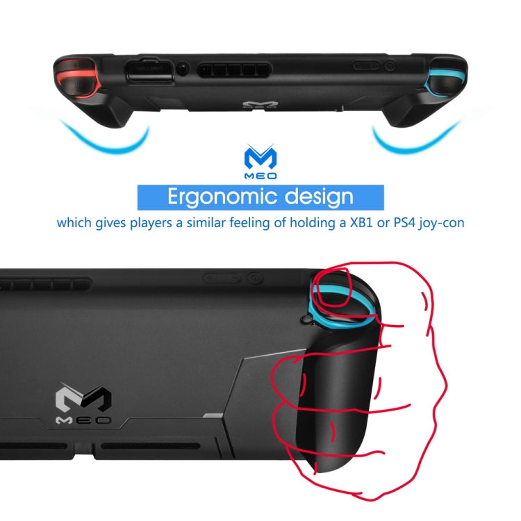 For Nintendo Switch TPU Protective Shell Integrated NS Protective Sleeve Can Be Placed On The Base(Black)