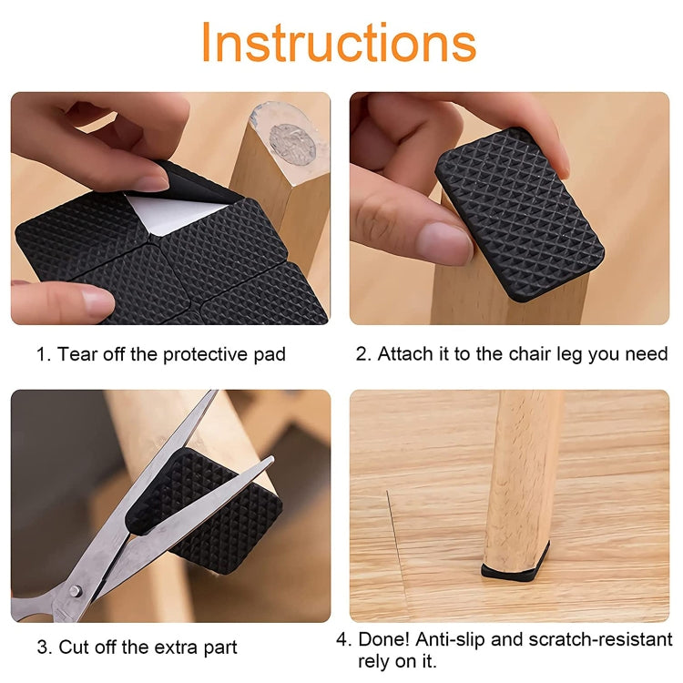 93 in 1 EVA Self Adhesive Anti Slip Furniture Leg Pads Set