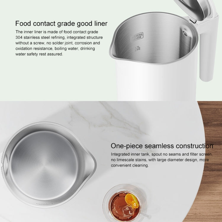 Original Xiaomi Mijia 1.7L 1800W Electric Kettle, AC 220V(White)