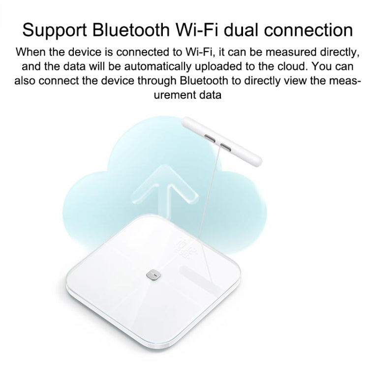 Original Xiaomi Eight Electrode Body Fat Scale WiFi Bluetooth APP Support(White)