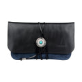 FIREDOG CL91 Portable Handmade Sheepskin Genuine Leather Tobacco Bag(Dark Blue)