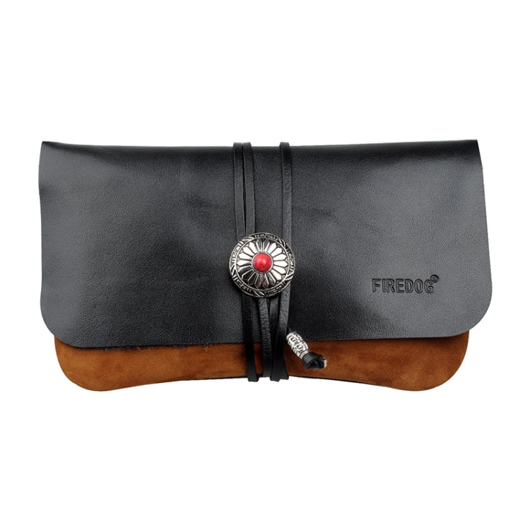FIREDOG CL91 Portable Handmade Sheepskin Genuine Leather Tobacco Bag(Brown)