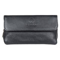 FIREDOG CL07 Portable Handcrafted Cowhide Double Pipe Bag(Black)