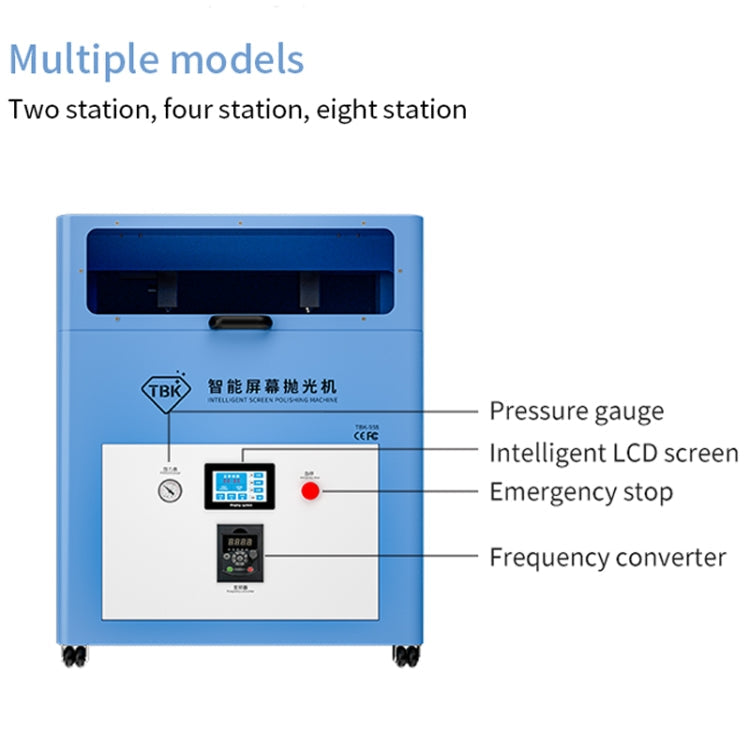TBK 938 Multi-station Mobile Phone Screen Water Mill Polishing Machine(AU Plug)
