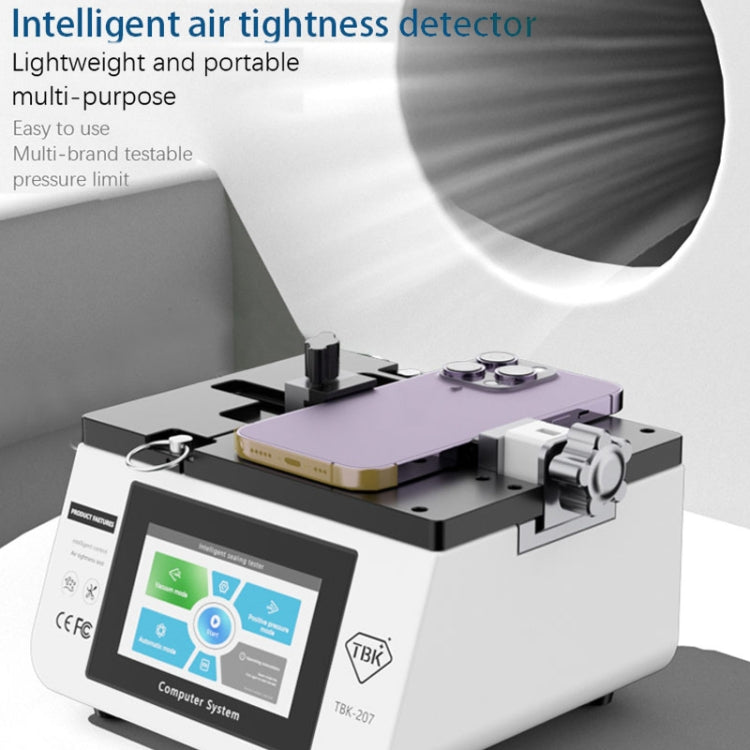 TBK-207 Portable Intelligent Air Tightness Detector Built-in Vacuum Pump(AU Plug)