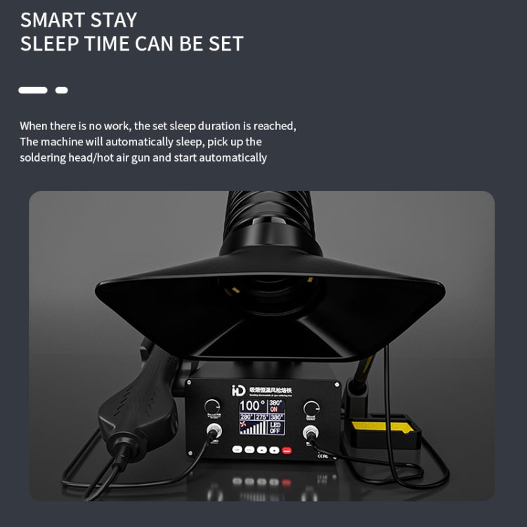 D301 Multifunctional Intelligent Smoking Constant Temperature Soldering Disassembly Rework Station(EU Plug)
