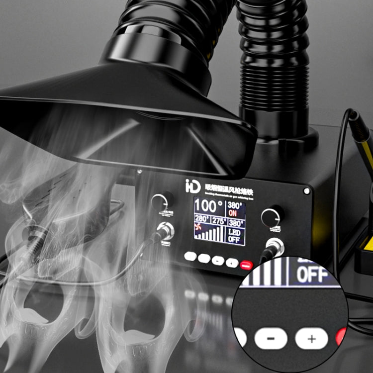 D301 Multifunctional Intelligent Smoking Constant Temperature Soldering Disassembly Rework Station(UK Plug)