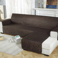 Waterproof Non-slip Pet Cushion One-piece Assemble Sofa Cover, Size:Left-200x270cm(Black Coffee)