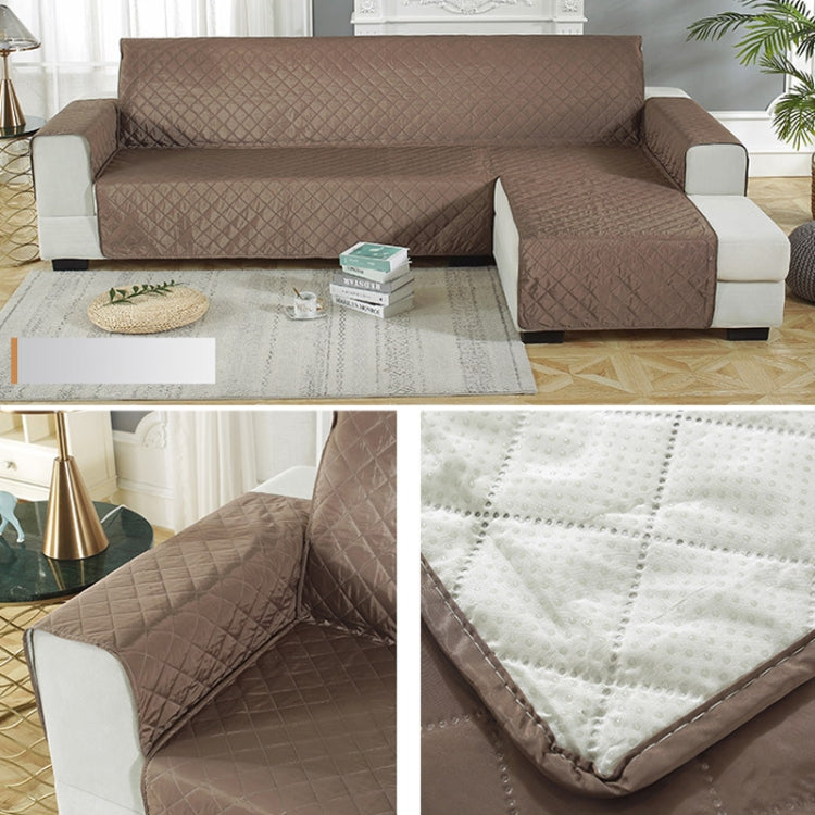 Waterproof Non-slip Pet Cushion One-piece Assemble Sofa Cover, Size:Right-200x270cm(Coffee)