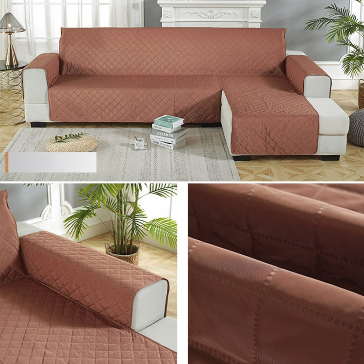 Waterproof Non-slip Pet Cushion One-piece Assemble Sofa Cover, Size:Left-240x270cm(Orange)