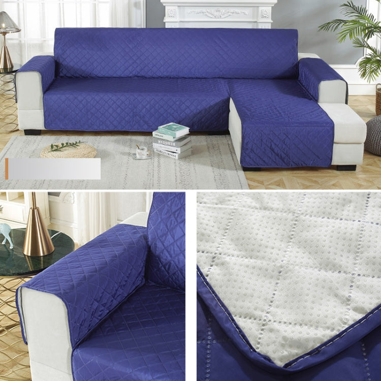 Waterproof Non-slip Pet Cushion One-piece Assemble Sofa Cover, Size:Left-240x270cm(Dark Blue)