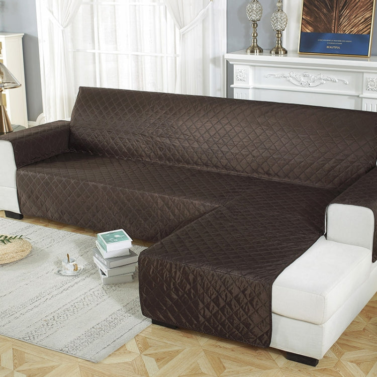 Waterproof Non-slip Pet Cushion One-piece Assemble Sofa Cover, Size:Right-240x270cm(Black Coffee)
