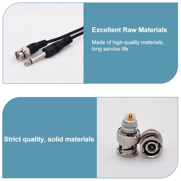 BNC Male To 6.35mm Plug Connection Cable, Length:2m