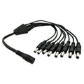 0.42m 8 in 1 DC Female to DC Male Power Connection Extension Cable