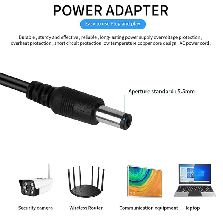 0.5m 16 in 1 DC Female to DC Male Power Connection Extension Cable