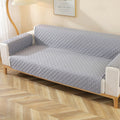 Double-sided Waterproof Pet Cushion Diamond Pattern Sofa Cover, Size:130x196cm(Grey)