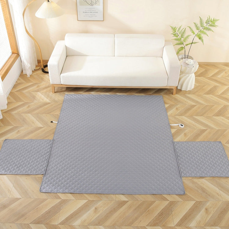 Double-sided Waterproof Pet Cushion Diamond Pattern Sofa Cover, Size:130x196cm(Navy Blue)