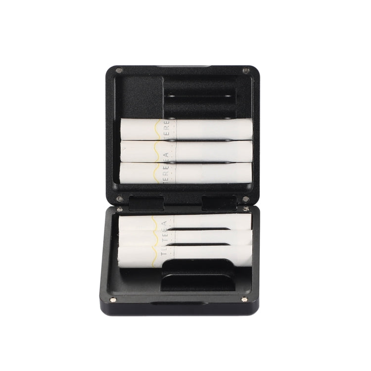 For IQOS Series Aluminum Alloy Cigarette Case, Capacity:10 pcs(Black)