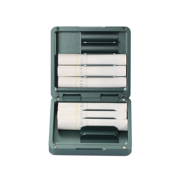 For IQOS Series Aluminum Alloy Cigarette Case, Capacity:10 pcs(Green)