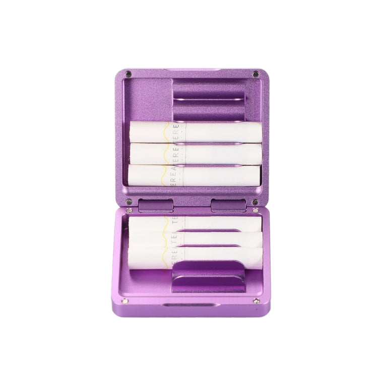 For IQOS Series Aluminum Alloy Cigarette Case, Capacity:10 pcs(Purple)