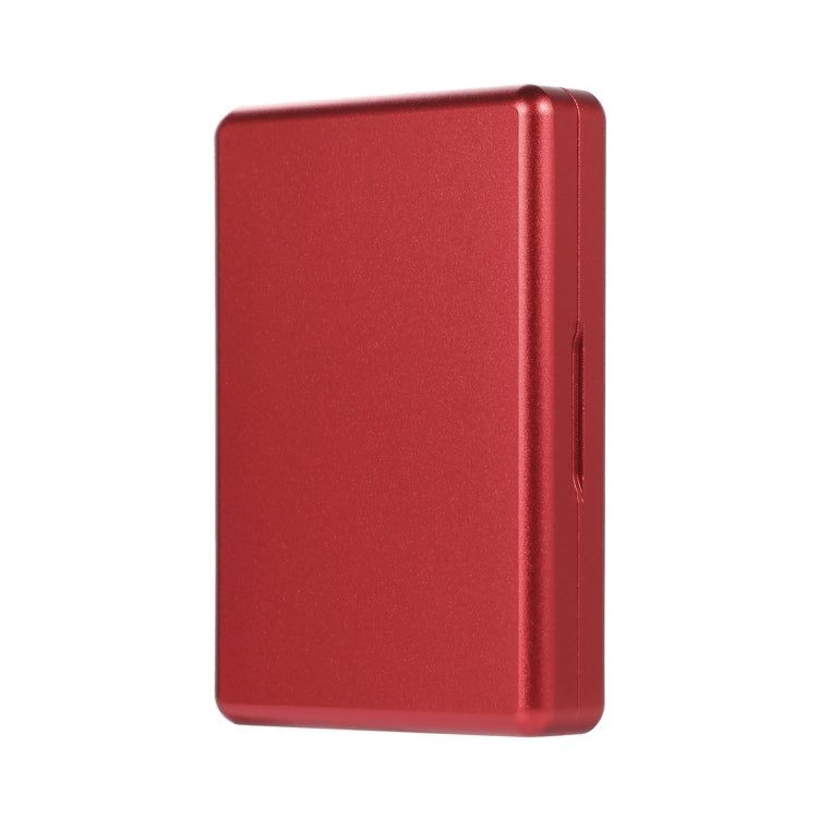 For IQOS Series Aluminum Alloy Dust-proof Cigarette Case, Capacity:20 pcs(Red)