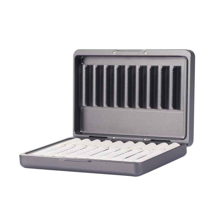 For IQOS Series Aluminum Alloy Dust-proof Cigarette Case, Capacity:20 pcs(Grey)