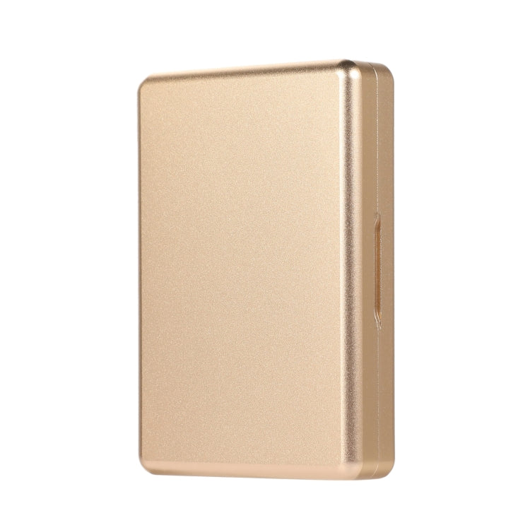 For IQOS Series Aluminum Alloy Dust-proof Cigarette Case, Capacity:20 pcs(Gold)