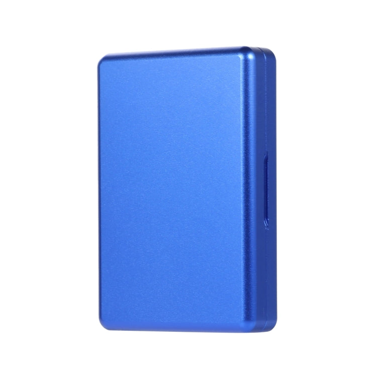 For IQOS Series Aluminum Alloy Dust-proof Cigarette Case, Capacity:20 pcs(Blue)