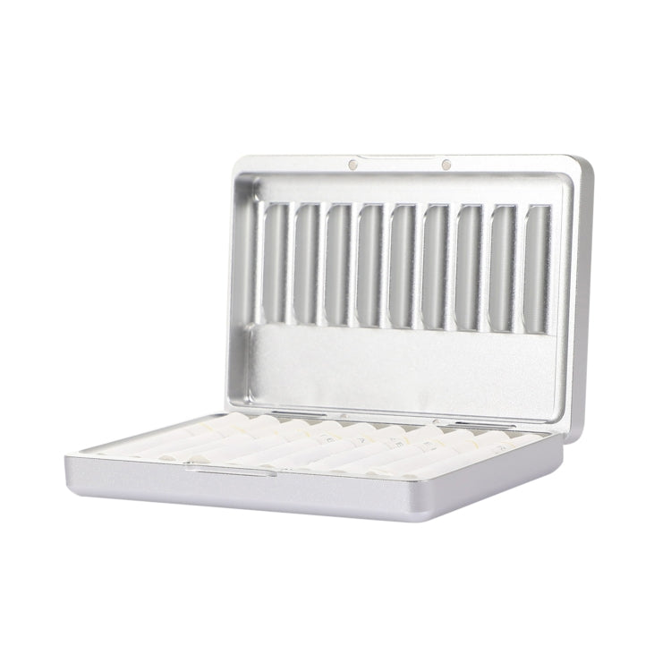 For IQOS Series Aluminum Alloy Dust-proof Cigarette Case, Capacity:20 pcs(Silver)