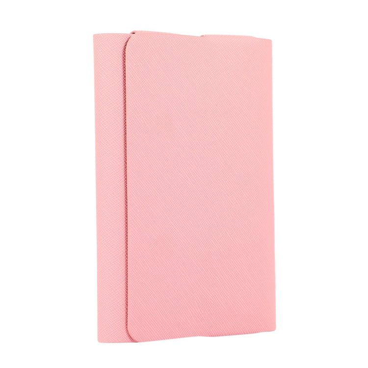 For IQOS ILUMA ONE Cross Pattern E-cigarette Leather Storage Bag(Pink)