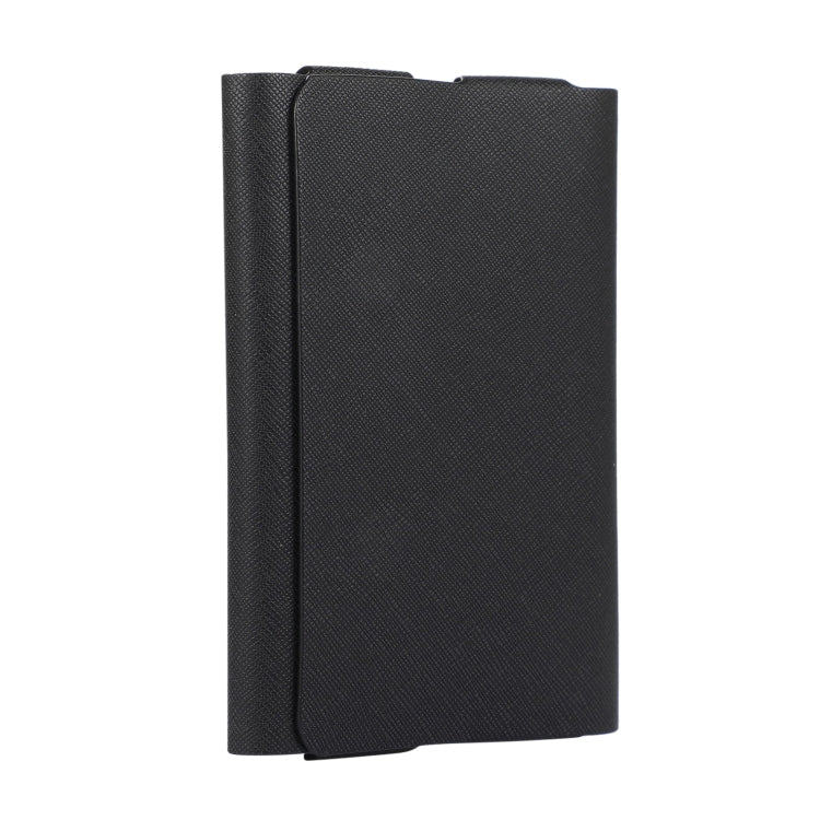 For IQOS ILUMA ONE Cross Pattern E-cigarette Leather Storage Bag(Black)