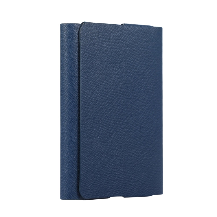 For IQOS ILUMA ONE Cross Pattern E-cigarette Leather Storage Bag(Dark Blue)