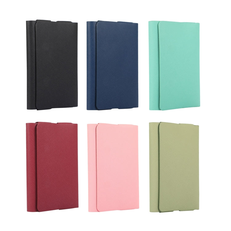 For IQOS ILUMA ONE Cross Pattern E-cigarette Leather Storage Bag(Mint Green)