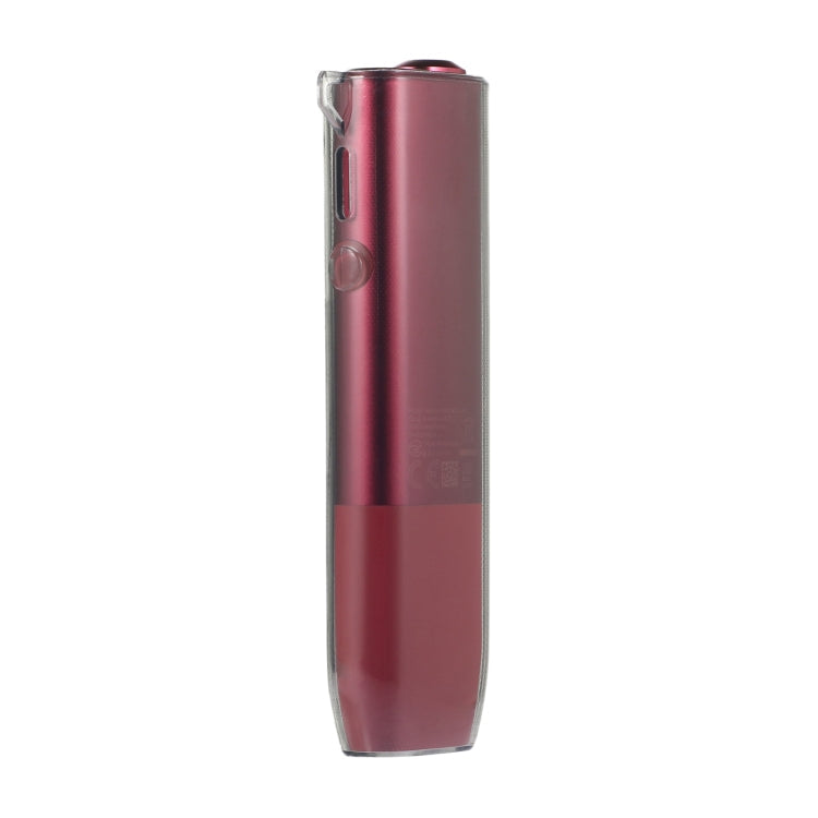 For IQOS ILUMA ONE TPU Electronic Cigarette Case with Lanyard Hole(Transparent Grey)
