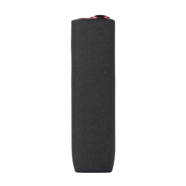 For IQOS ILUMA ONE Twill TPU+PU Electronic Cigarette Case with Lanyard(Black)