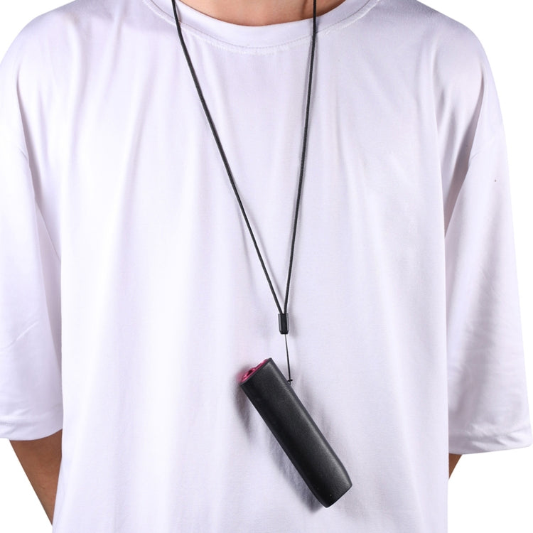 For IQOS ILUMA ONE Twill TPU+PU Electronic Cigarette Case with Lanyard(Grey)