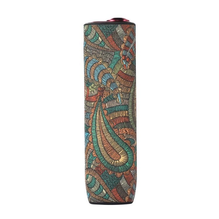 For IQOS ILUMA ONE TPU+PU Skinned Electronic Cigarette Protective Case with Lanyard(Cashew Flower Green)