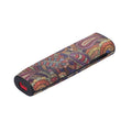 For IQOS ILUMA ONE TPU+PU Skinned Electronic Cigarette Protective Case with Lanyard(Cashew Flower Purple)