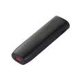 For IQOS ILUMA ONE Leather + TPU Electronic Cigarette Case with Lanyard(Black)