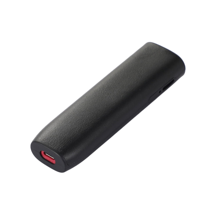 For IQOS ILUMA ONE Leather + TPU Electronic Cigarette Case with Lanyard(Black)