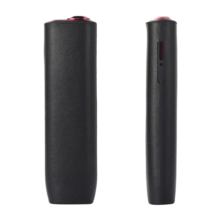 For IQOS ILUMA ONE Leather + TPU Electronic Cigarette Case with Lanyard(Black)