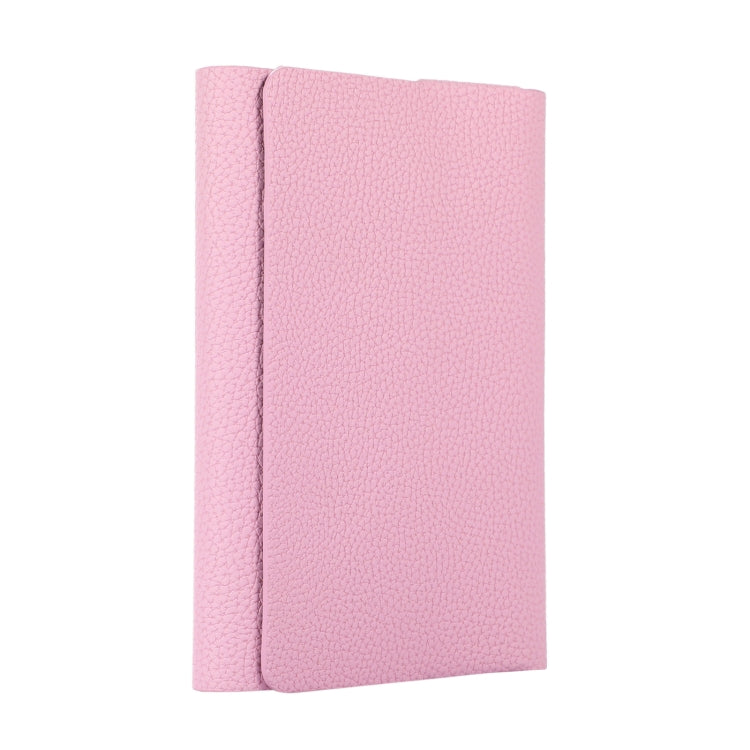 For IQOS ILUMA ONE Litchi Pattern Electronic Cigarette Leather Storage Bag(Pink)